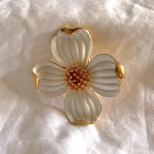 Trifari Flower Brooch